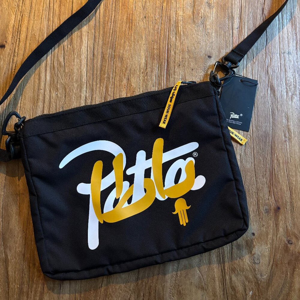 Patta x Andy Wahloo black shoulder bag
